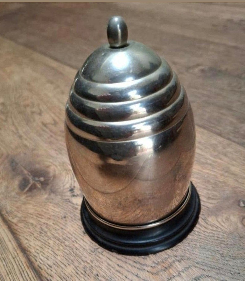 vintage messing beehive design  art deco sigarettenhouder, Antiek en Kunst, Antiek | Woonaccessoires, Ophalen of Verzenden