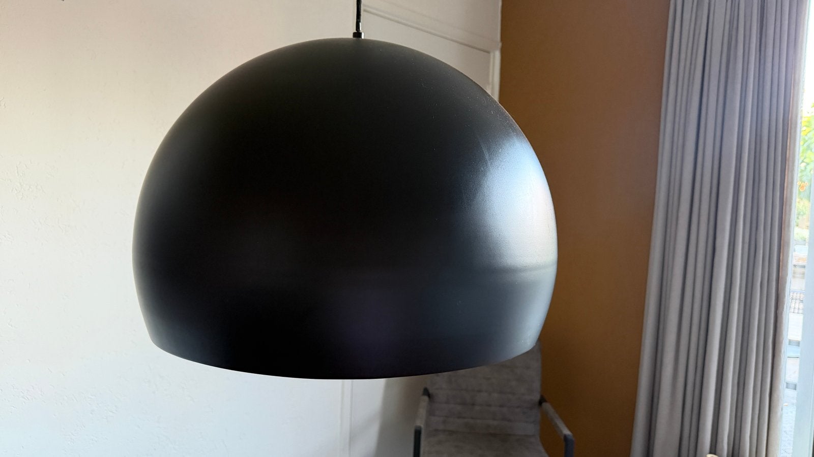 Hanglamp Jaicey Matted Black Gold – 56 x 40 cm, Ophalen, Zo goed als nieuw, Metaal, E27 (groot)
