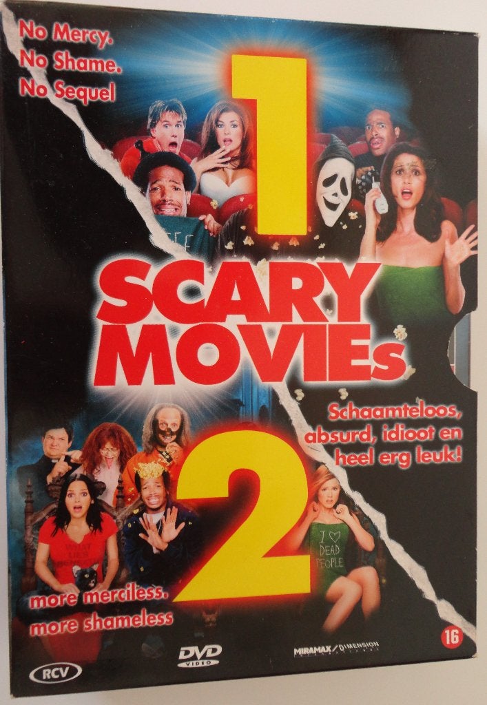 Scary Movie 1 + 2, Alle leeftijden, Ophalen of Verzenden, Gebruikt, Actiekomedie