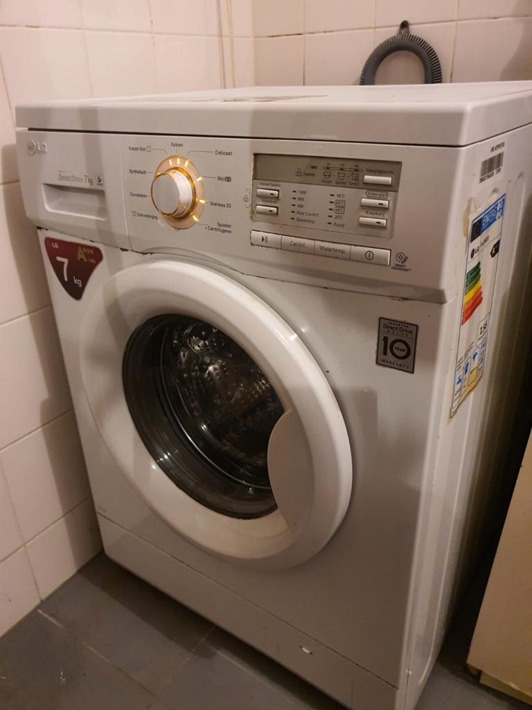 LG Direct Drive 7kg Wasmachine A+++, Ophalen, Gebruikt, Energieklasse A of zuiniger, Voorlader