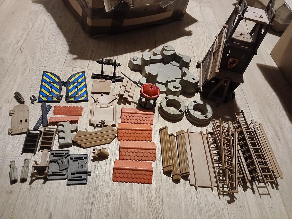 Playmobil kasteel onderdelen ladders poort voor ridders, Ophalen of Verzenden, Gebruikt