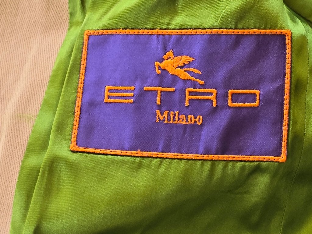 ETRO  Milano colbert super pasvorm met beige kleur maat 50, Etro Milano, Zo goed als nieuw, Verzenden, Maat 48/50 (M)