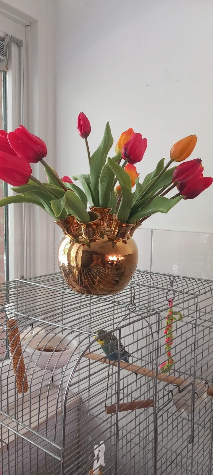 Gouden Tulpenvaas - Prachtige Decoratie, Ophalen of Verzenden
