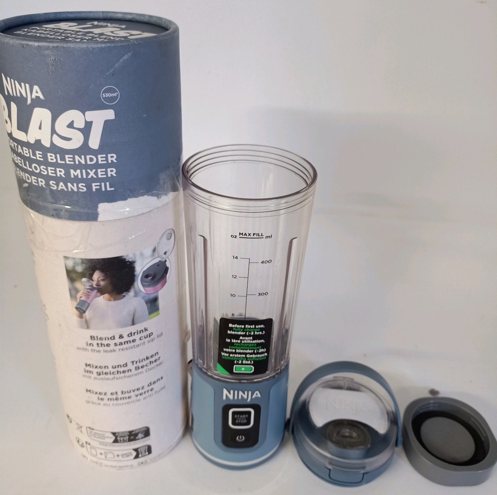 Ninja blast draagbare blender ZGAN, Ophalen of Verzenden, Zo goed als nieuw, Blender to go