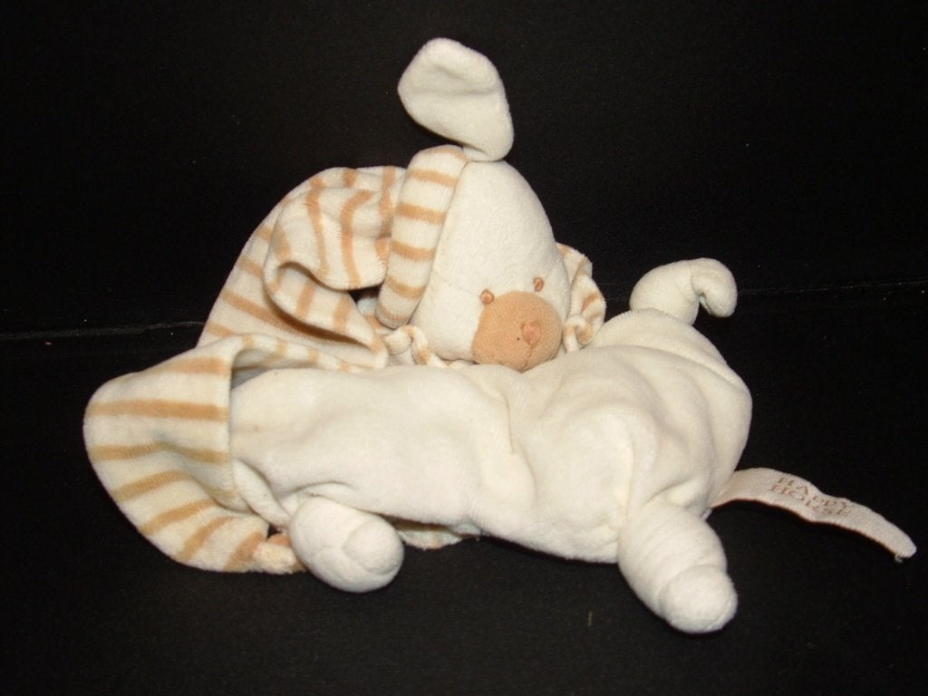 HAPPY HORSE HOND KNUFFELDOEKJE VELOURS ROOMWIT MET, Ophalen of Verzenden, Nieuw, Overige typen