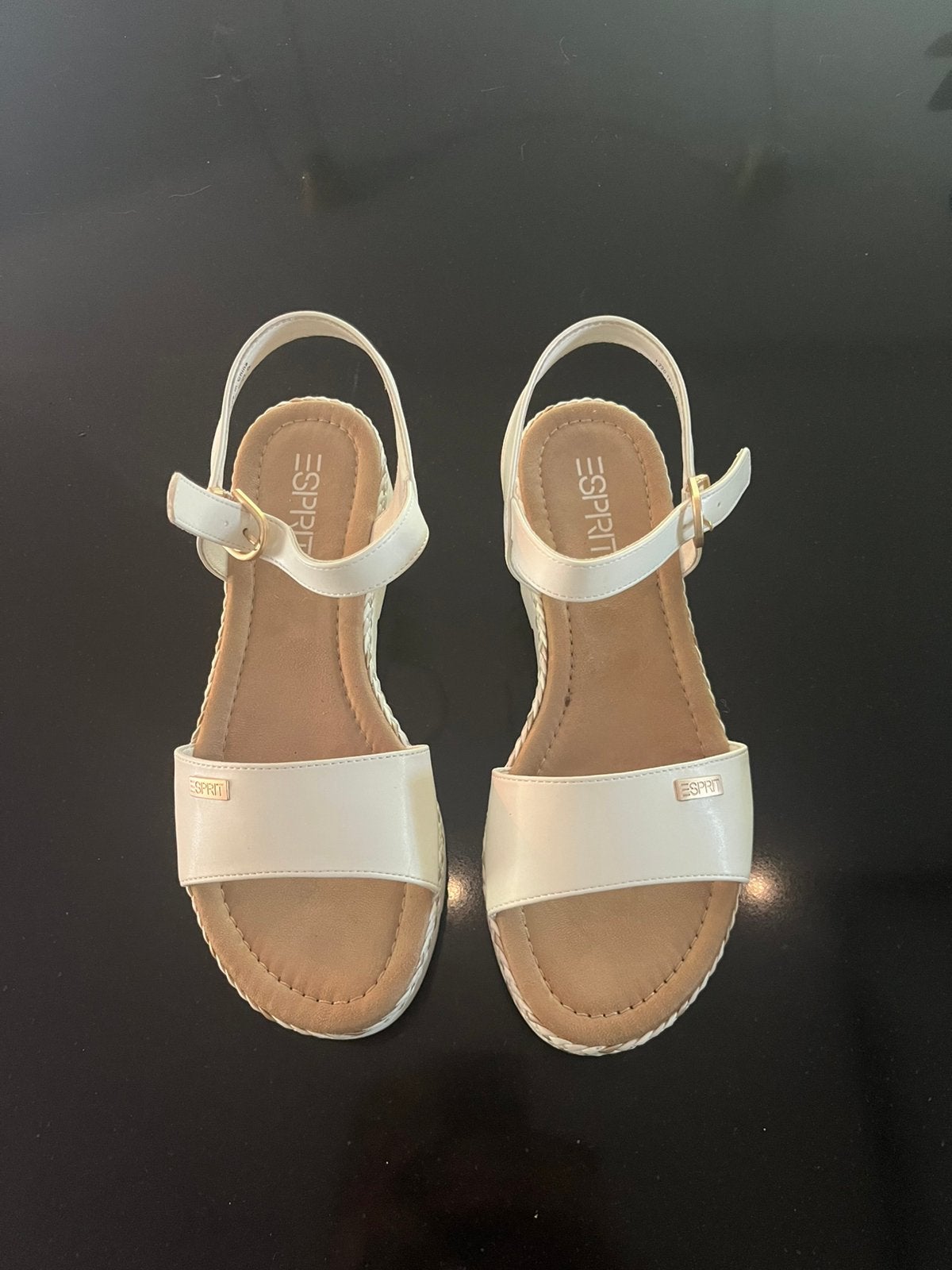 Sandalen Esprit maat 39, Ophalen of Verzenden, Zo goed als nieuw, Zwart, Sandalen of Muiltjes