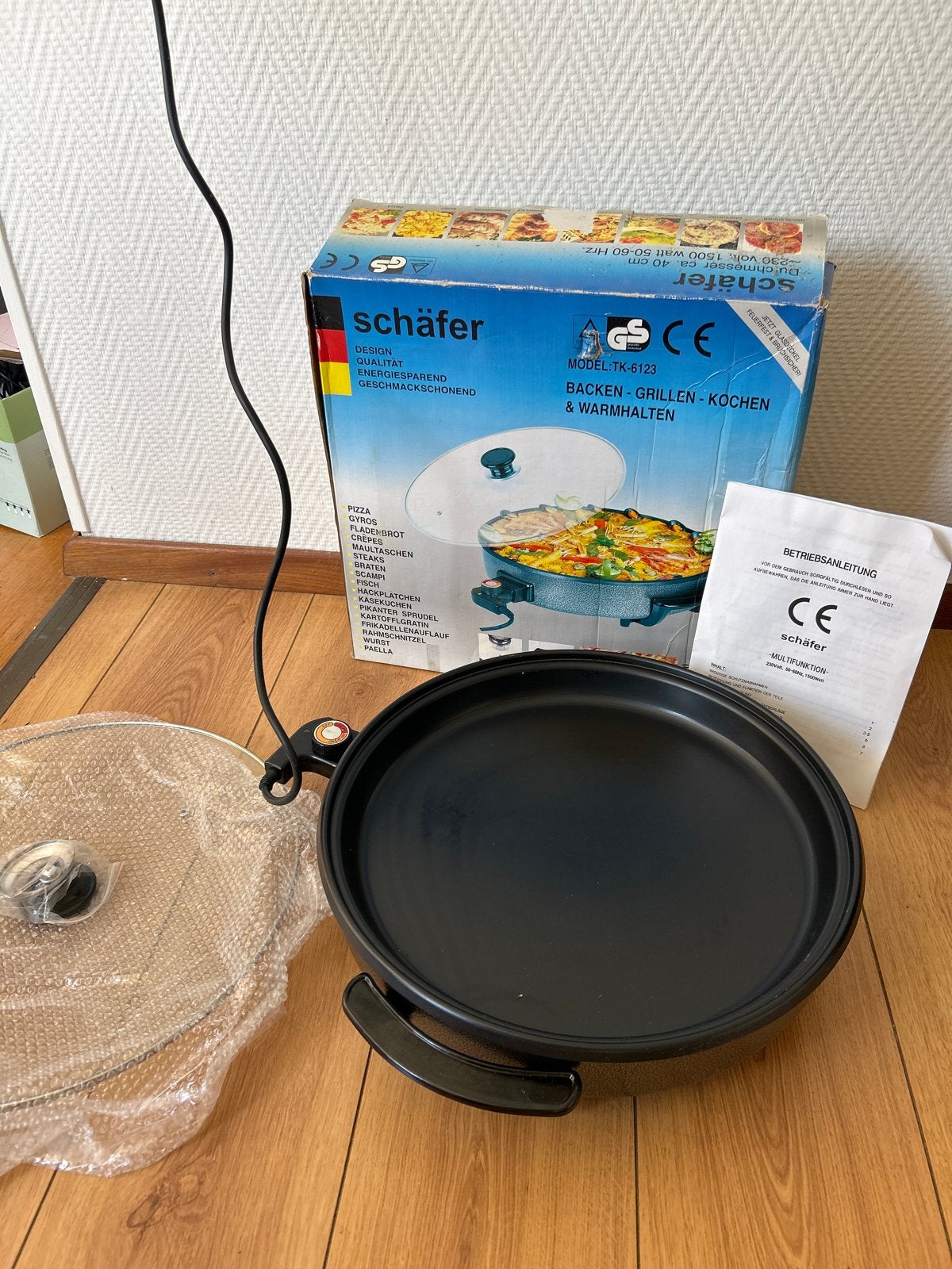 Schäfer Multipan TK-6123 - Elektrische Pan 40cm, Witgoed en Apparatuur, Ophalen of Verzenden, Nieuw