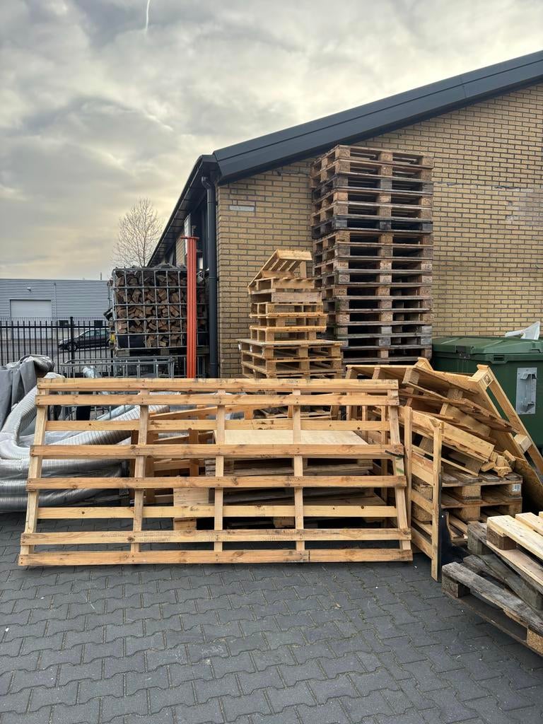 Afvalhout van pallets, Tuin en Terras, Minder dan 3 m³, Ophalen, Overige houtsoorten, Blokken