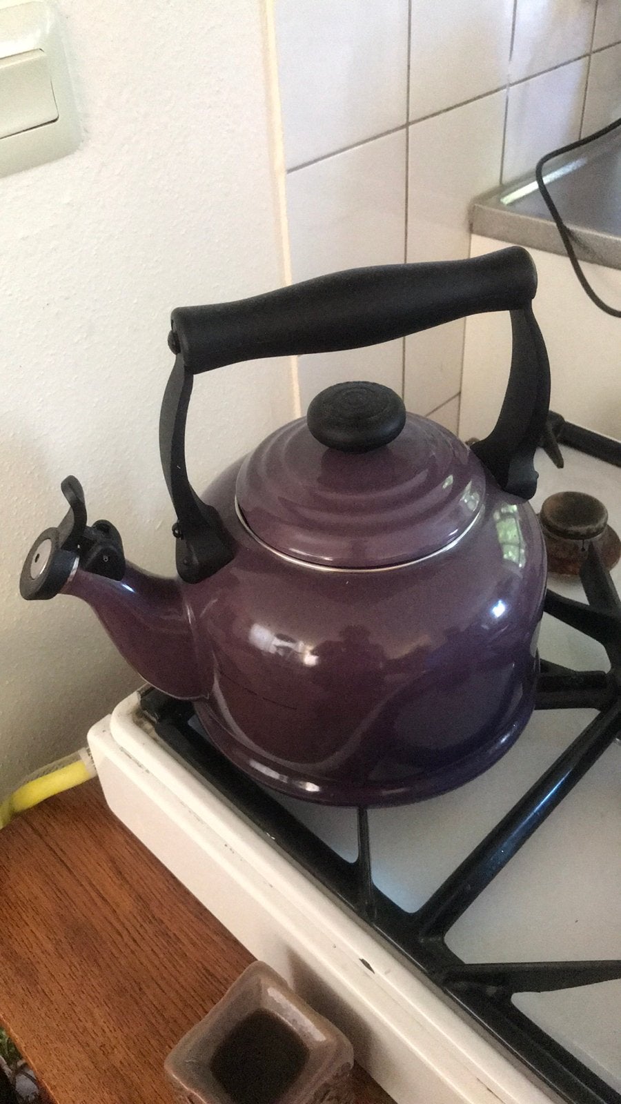 Le creuset waterketel fluitketel, Ophalen, Gebruikt