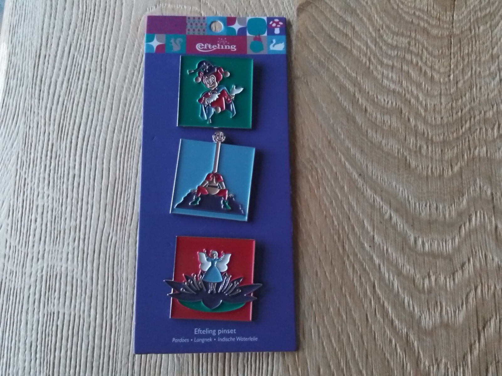 Efteling geometric pinset, Verzamelen, Efteling, Ophalen of Verzenden