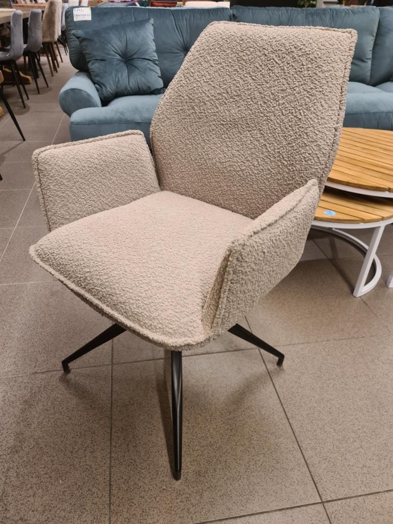 Nieuwe luxe eetkamerstoel beige soft boucle €105 per stuk, Ophalen, Industrieel landelijk barok brocante koloniaal boheems vintage