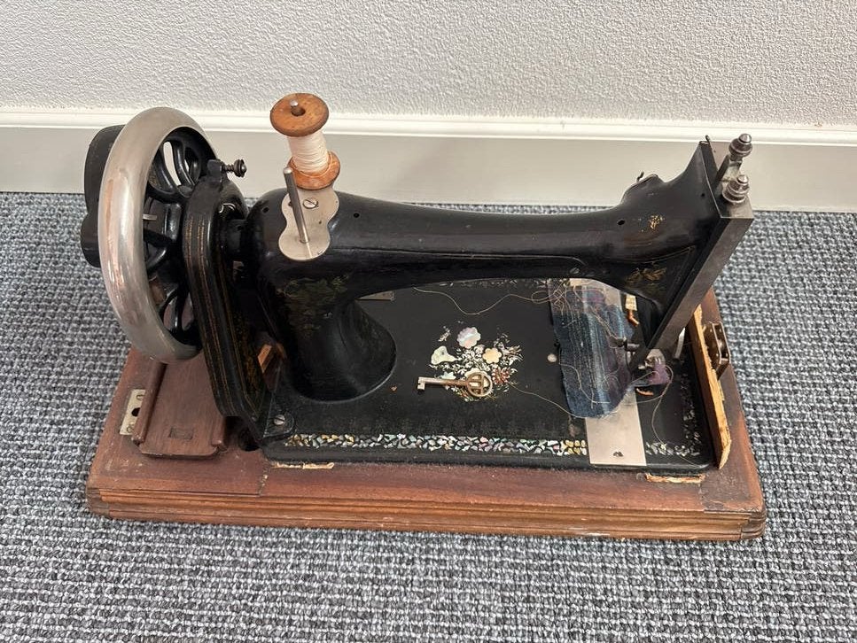 Antieke Naaimachine met Houten Kast - Decoratief, Ophalen