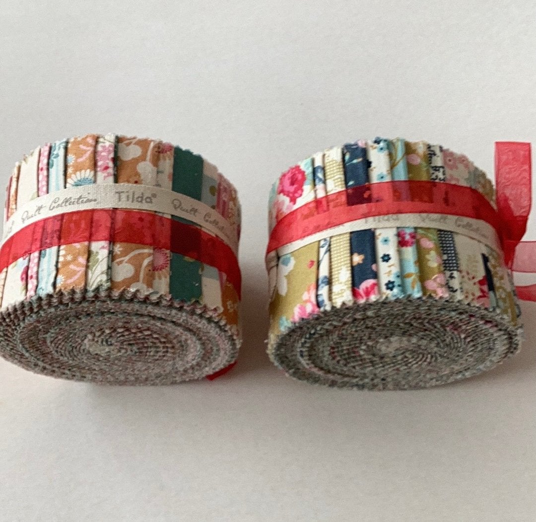 2x Tilda Jelly roll om een groot quilt te maken, Overige kleuren, Nieuw, Ophalen of Verzenden, Katoen