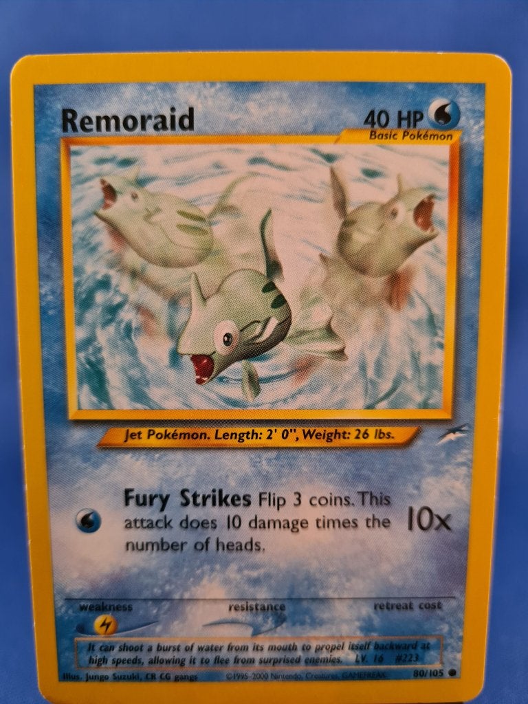 Remoraid 80/105 - Neo Destiny, Hobby en Vrije tijd, Verzamelkaartspellen | Pokémon, Verzenden, Gebruikt