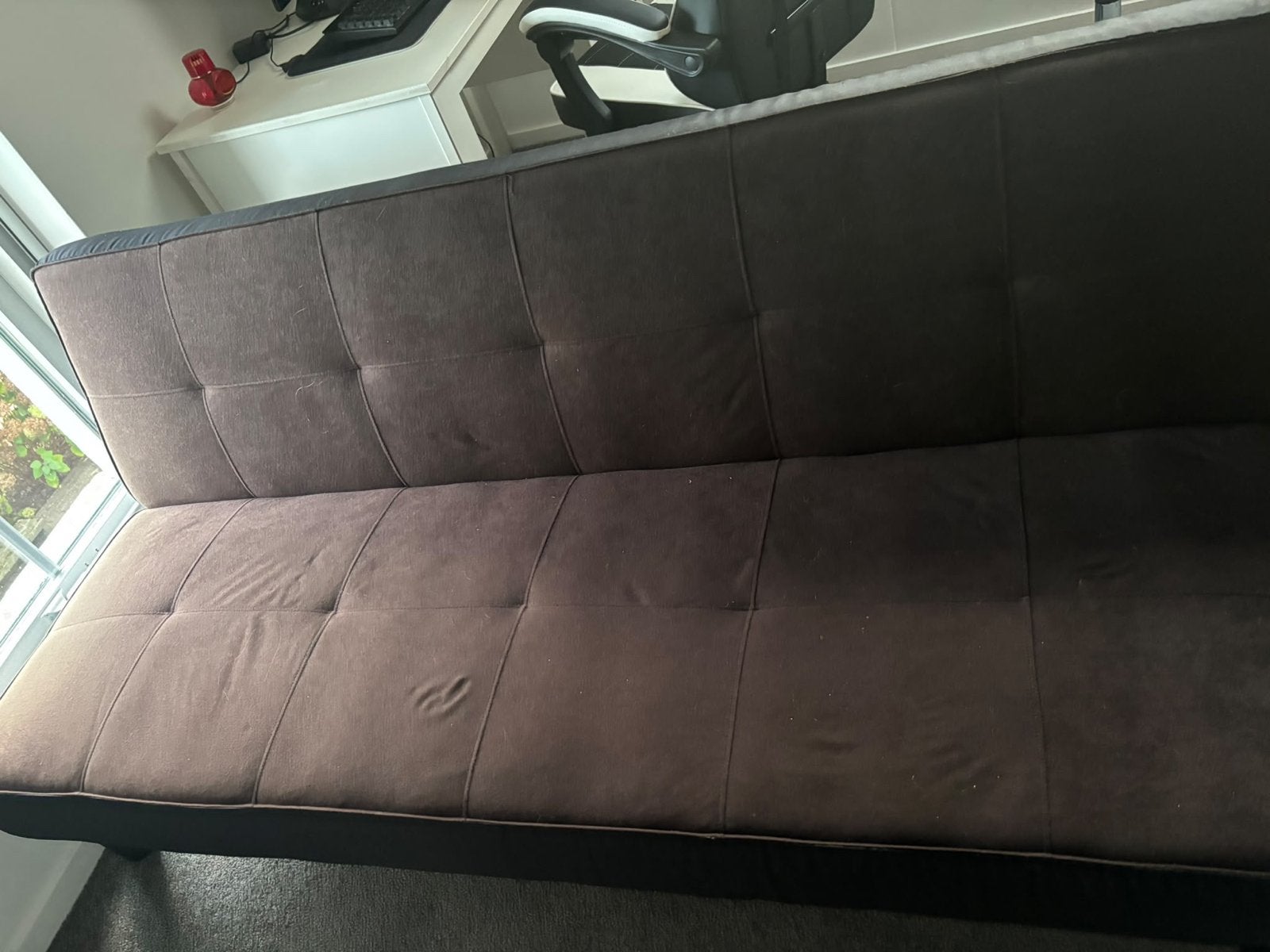 slaapbank / futon, Ophalen, Gebruikt, Bruin, Tweepersoons