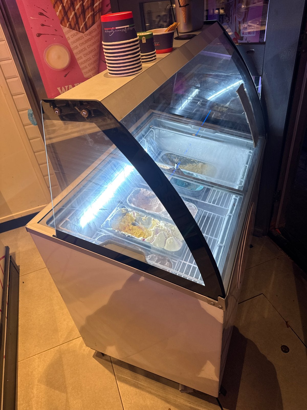 ijsschepvitrine koelvitrine ijs schepijs, Ophalen of Verzenden, Gebruikt, Koelen en Vriezen