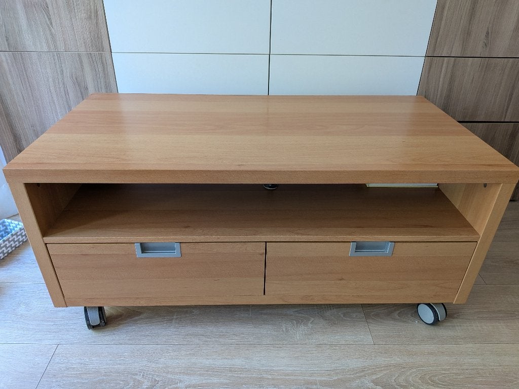 Ikea besta tv meubel, beuken, gratis, Ophalen, Overige materialen, 100 tot 150 cm, Neutraal