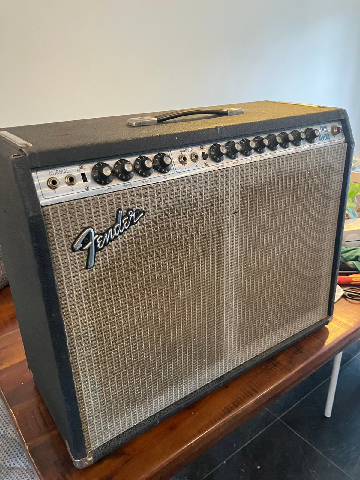 Fender twin reverb silverface bouwjaar 1976, Muziek en Instrumenten, Ophalen, Gebruikt, 100 watt of meer
