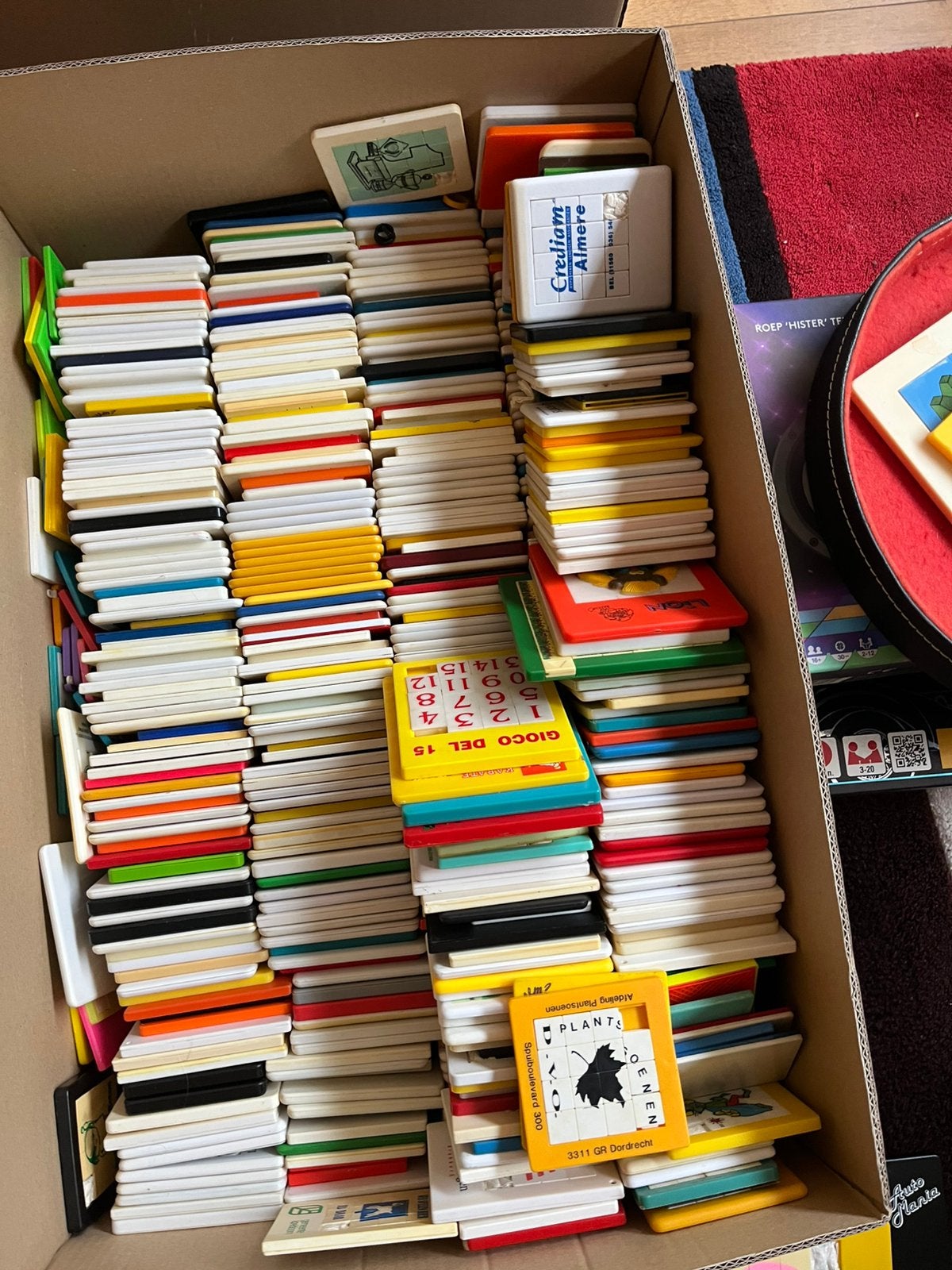 Schuifpuzzel verzameling 750 spelletjes, Ophalen, Minder dan 500 stukjes, Gebruikt, Overige typen