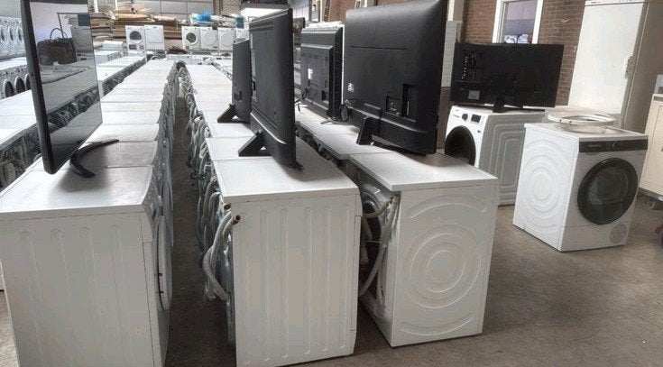Partij 6 x televisie Samsung + Philips defect + 9 afstandsb., Audio, Tv en Foto, Televisies, Ophalen, Niet werkend, Samsung