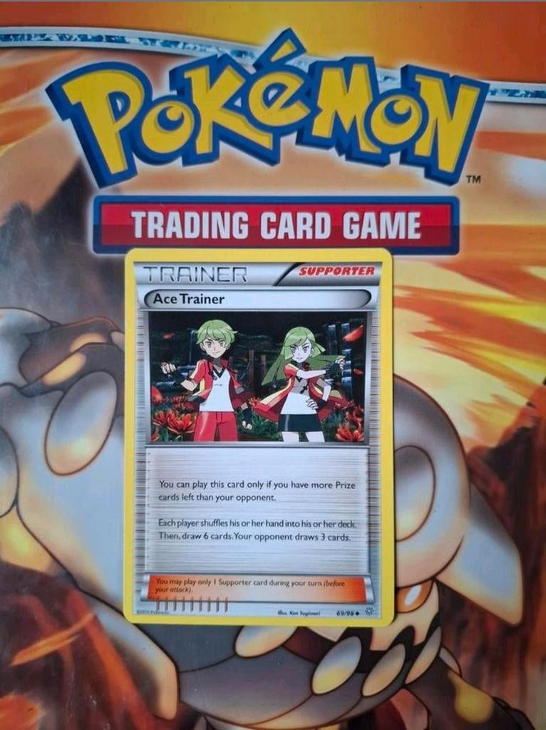 Ace trainer 69/98 XY Ancient Origins pokemon kaart, Ophalen of Verzenden, Zo goed als nieuw, Losse kaart