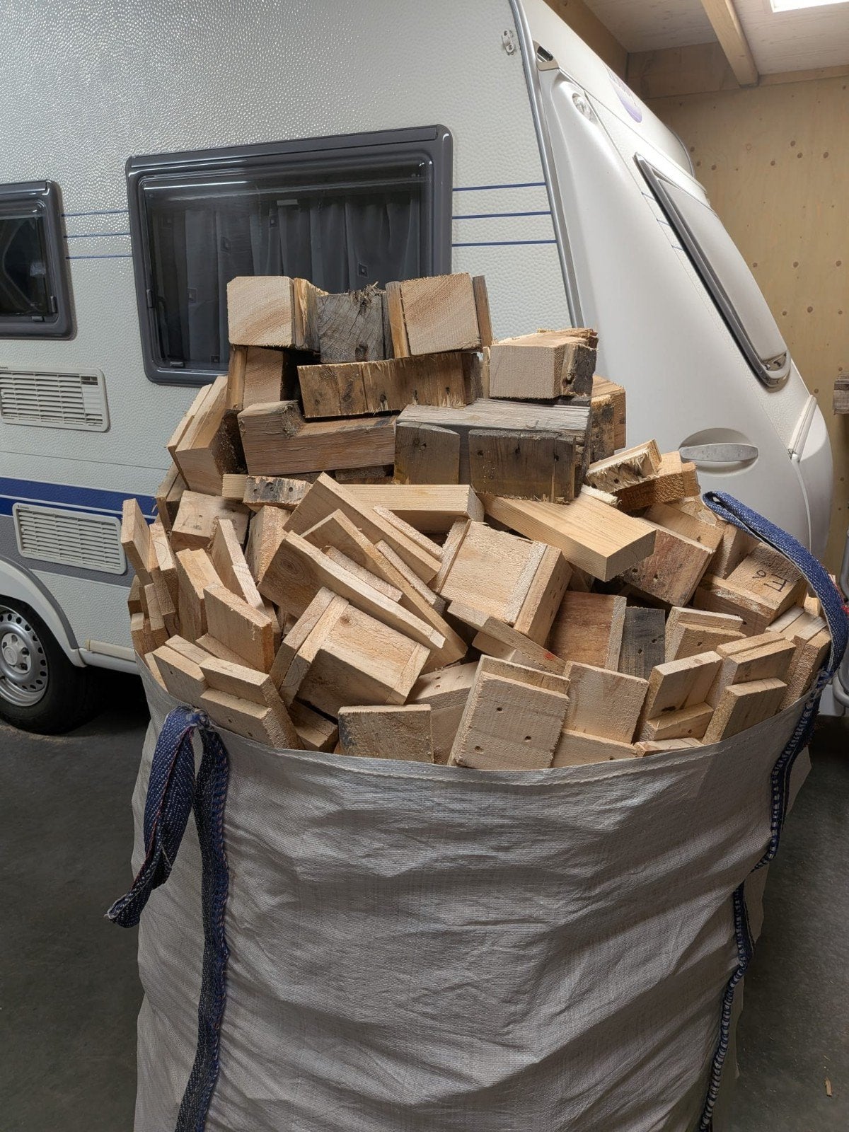 big bag vol brandhout kachelhout, Minder dan 3 m³, Ophalen