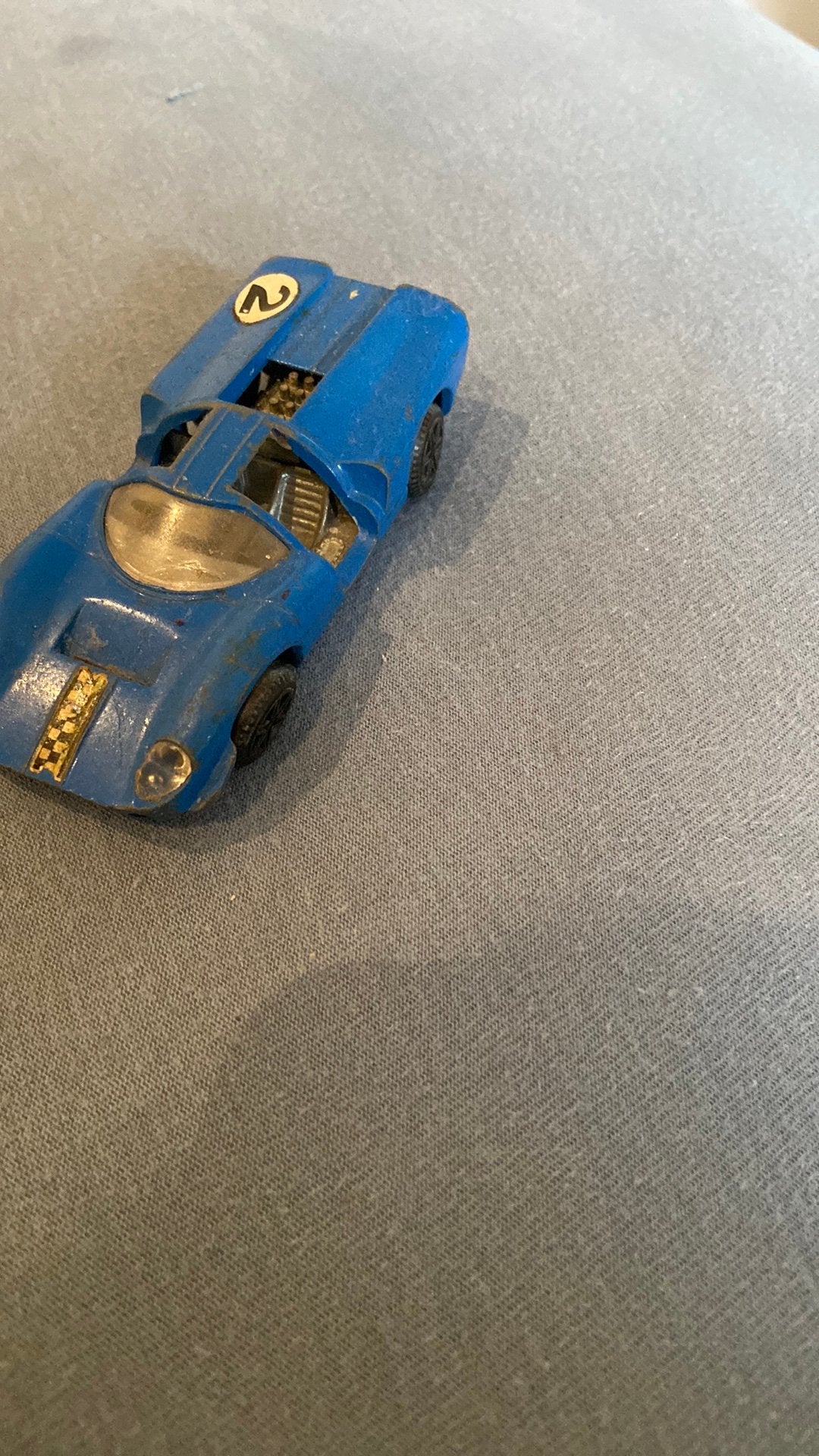 Blauwe race auto, Ophalen of Verzenden, Gebruikt, Auto, Overige merken