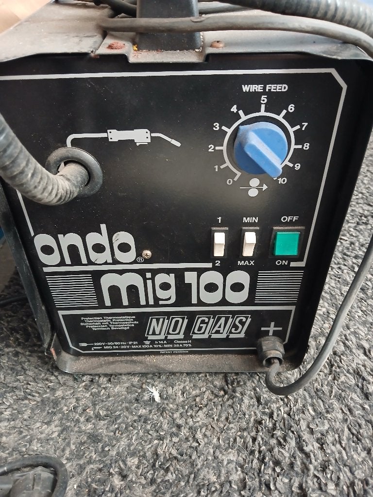 lasapperaad ondo mig 100, Doe-het-zelf en Verbouw, Gereedschap | Lasapparaten, Ophalen, Gebruikt, Minder dan 150 ampère, Tig