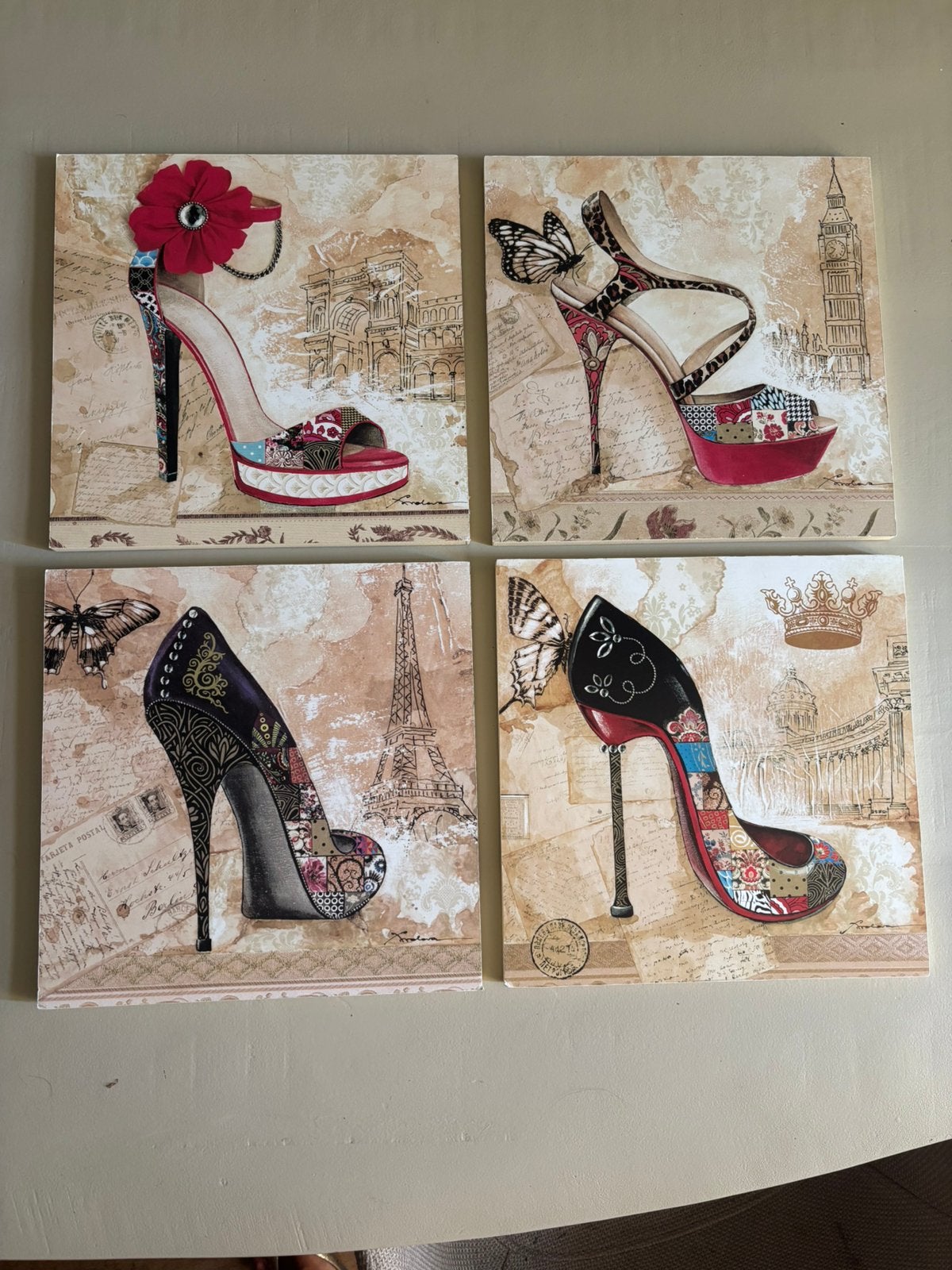 Wanddecoratie high heels, Ophalen of Verzenden