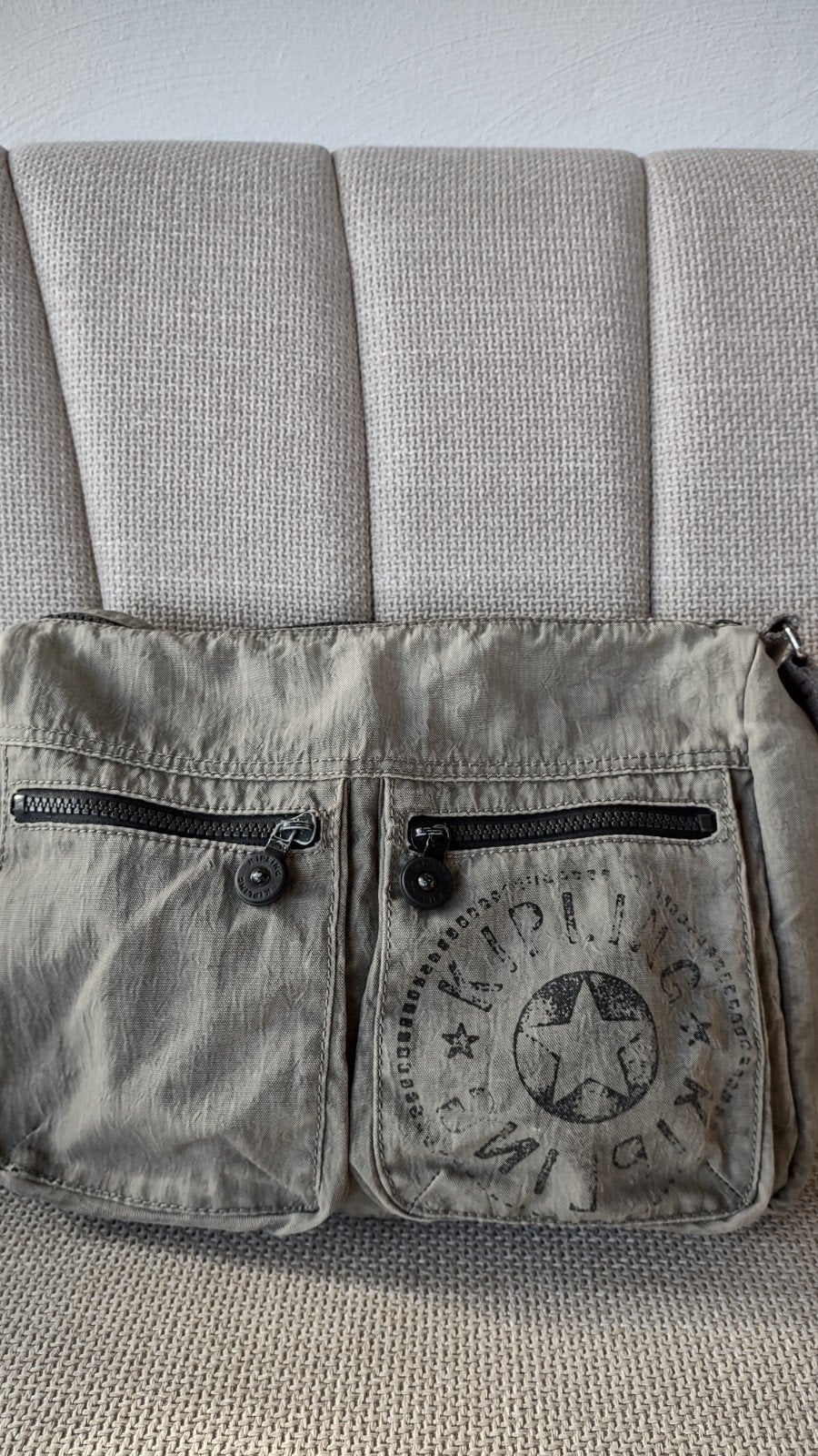 Kipling schoudertas,crossbody tas,vintage, Ophalen of Verzenden, Gebruikt, Groen, Kipling