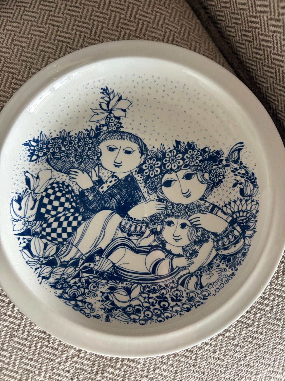 Nymolle Denemarken wandbord "Frokost i det gronne", Ophalen of Verzenden