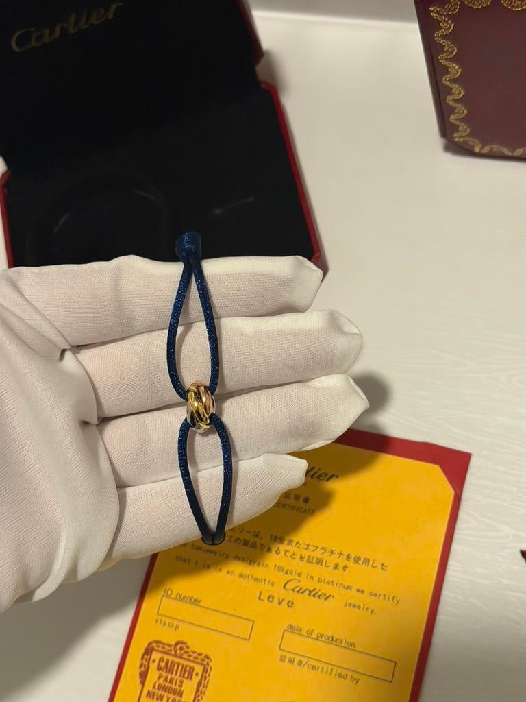 Trinity armband donkerblauw, Ophalen of Verzenden, Zo goed als nieuw, Blauw