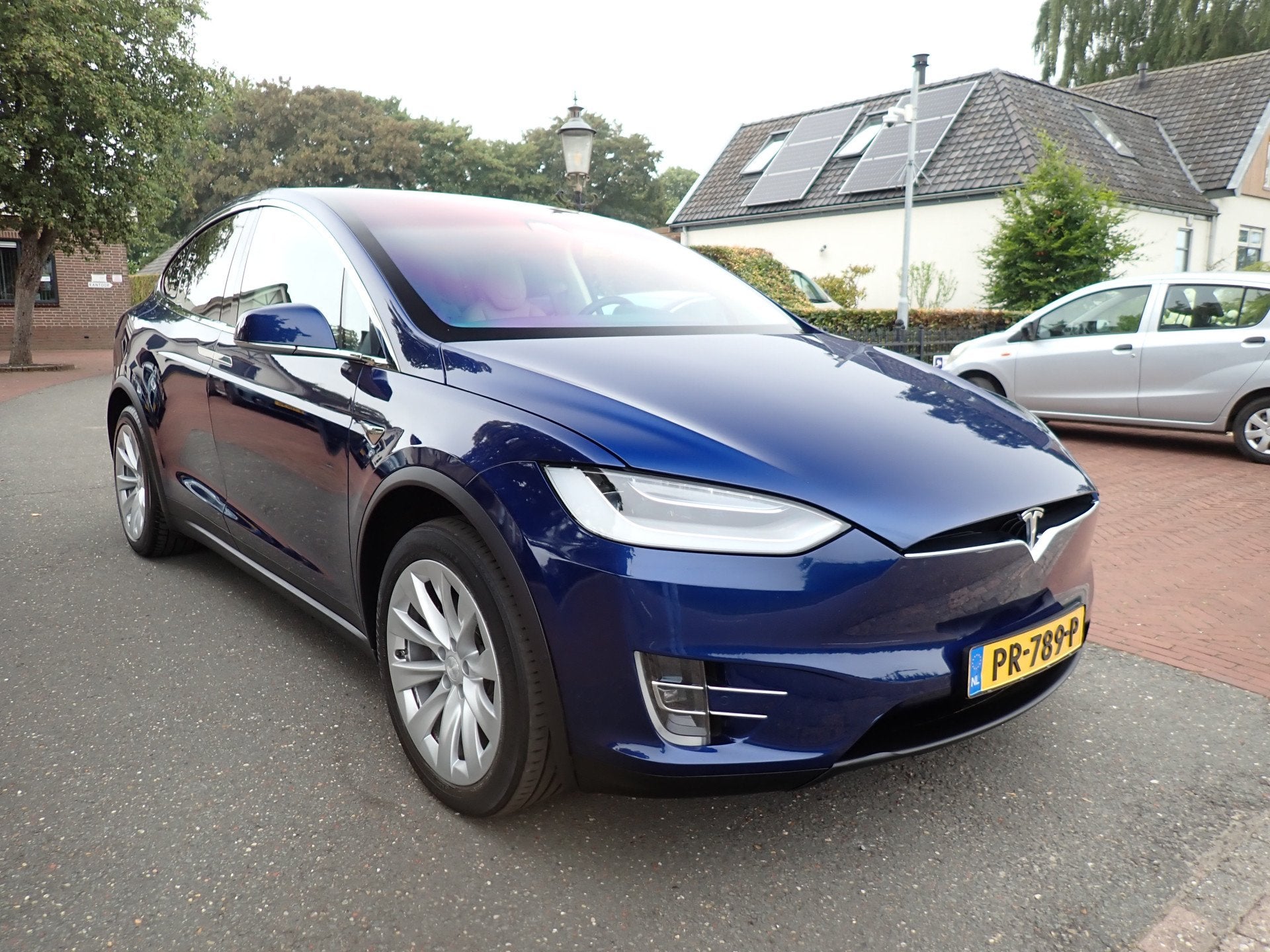 Tesla Model X 100D 6P SOH 87% / CCS / ENHANCED-AUTOPILOT / C, Automaat, Model X, Gebruikt, Blauw