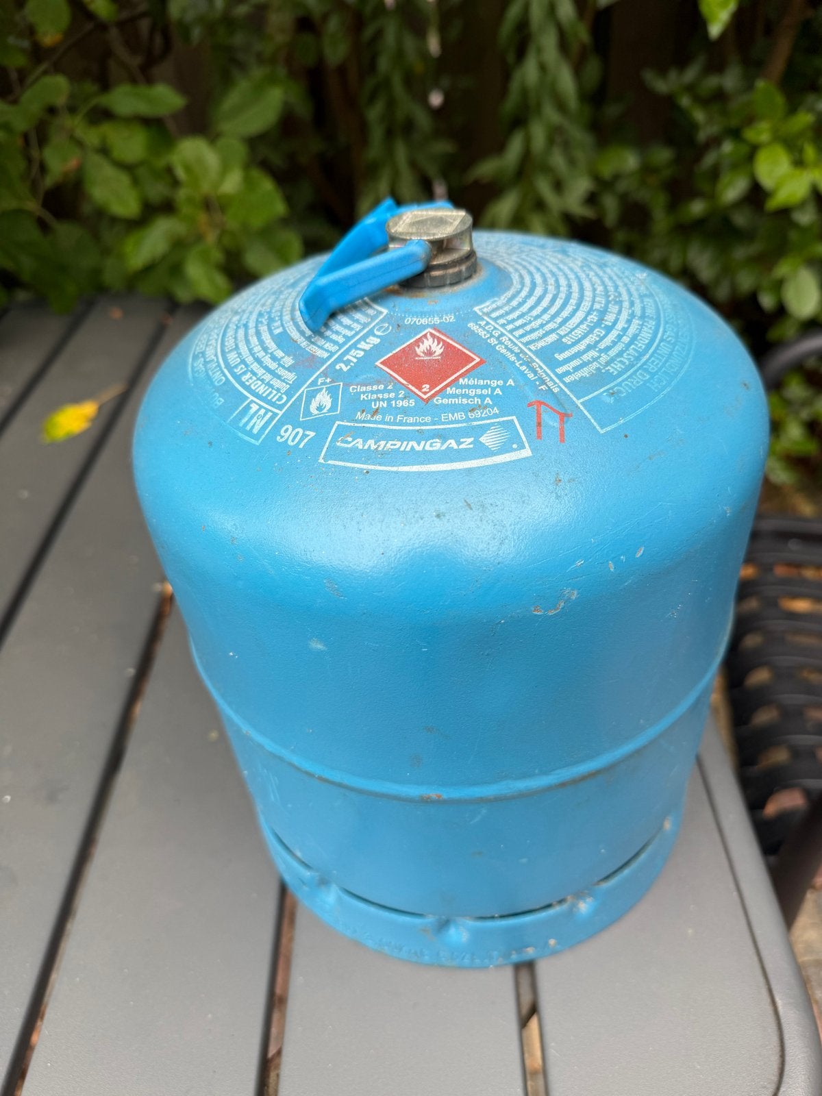 Campingaz gasfles 907 - 2,75 kg, Ophalen, Gebruikt