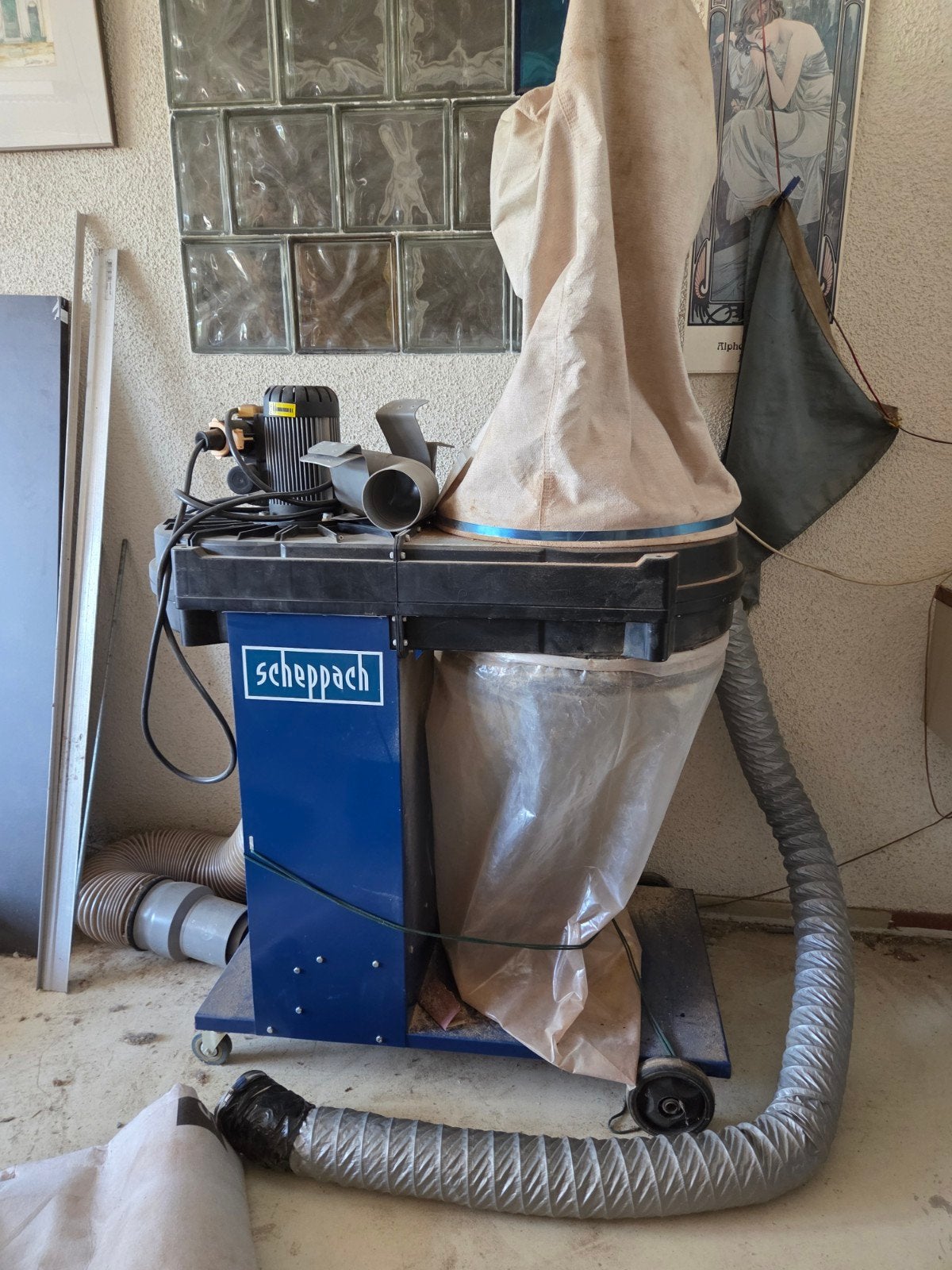 Scheppach HD15 Stofafzuiger - Krachtig en Betrouwbaar, Doe-het-zelf en Verbouw, Ophalen of Verzenden, Gebruikt