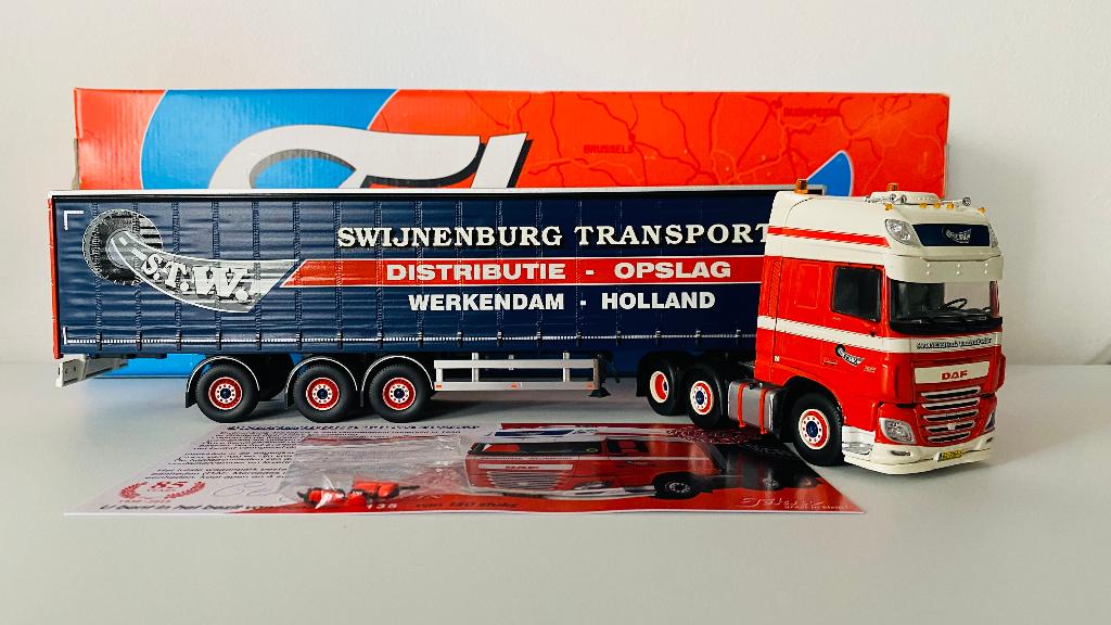 TEKNO  DAF XF  SWIJNENBURG TRANSPORT, Hobby en Vrije tijd, Ophalen of Verzenden, Zo goed als nieuw, Bus of Vrachtwagen, Tekno