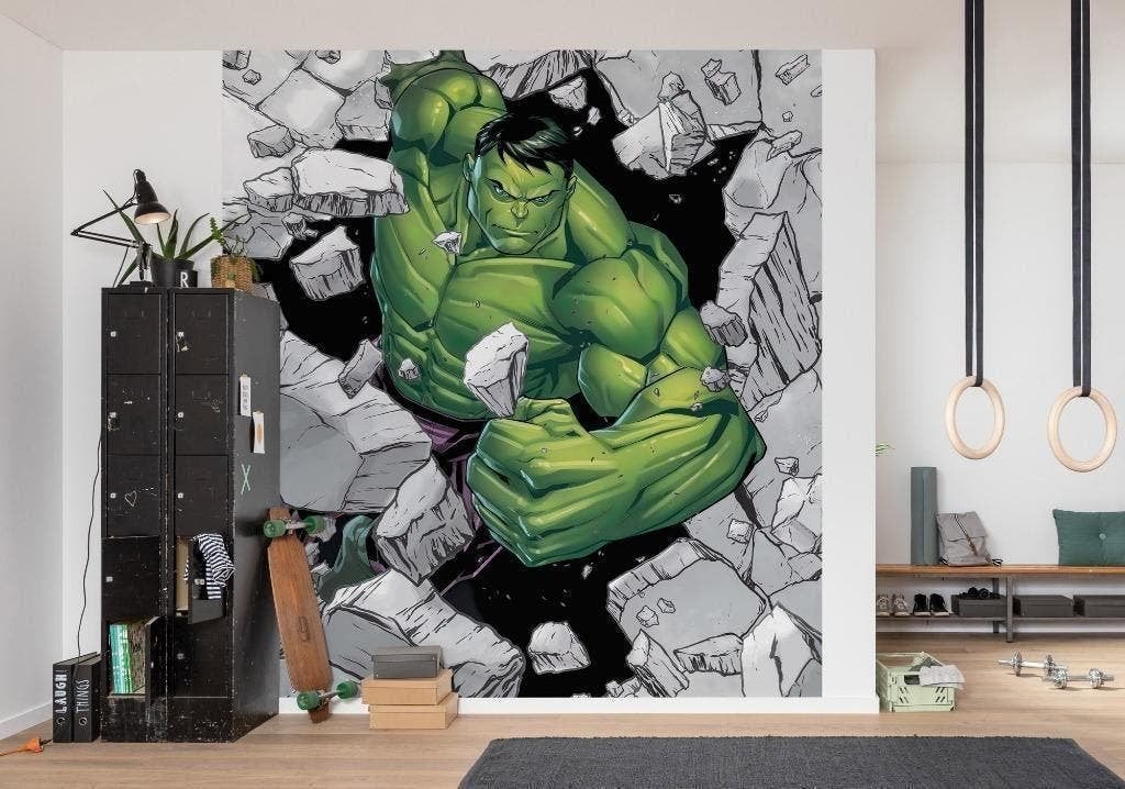The Avengers Vlies Behang Hulk - 250x280 - Gratis Verzending, Verzenden, Minder dan 10 m²