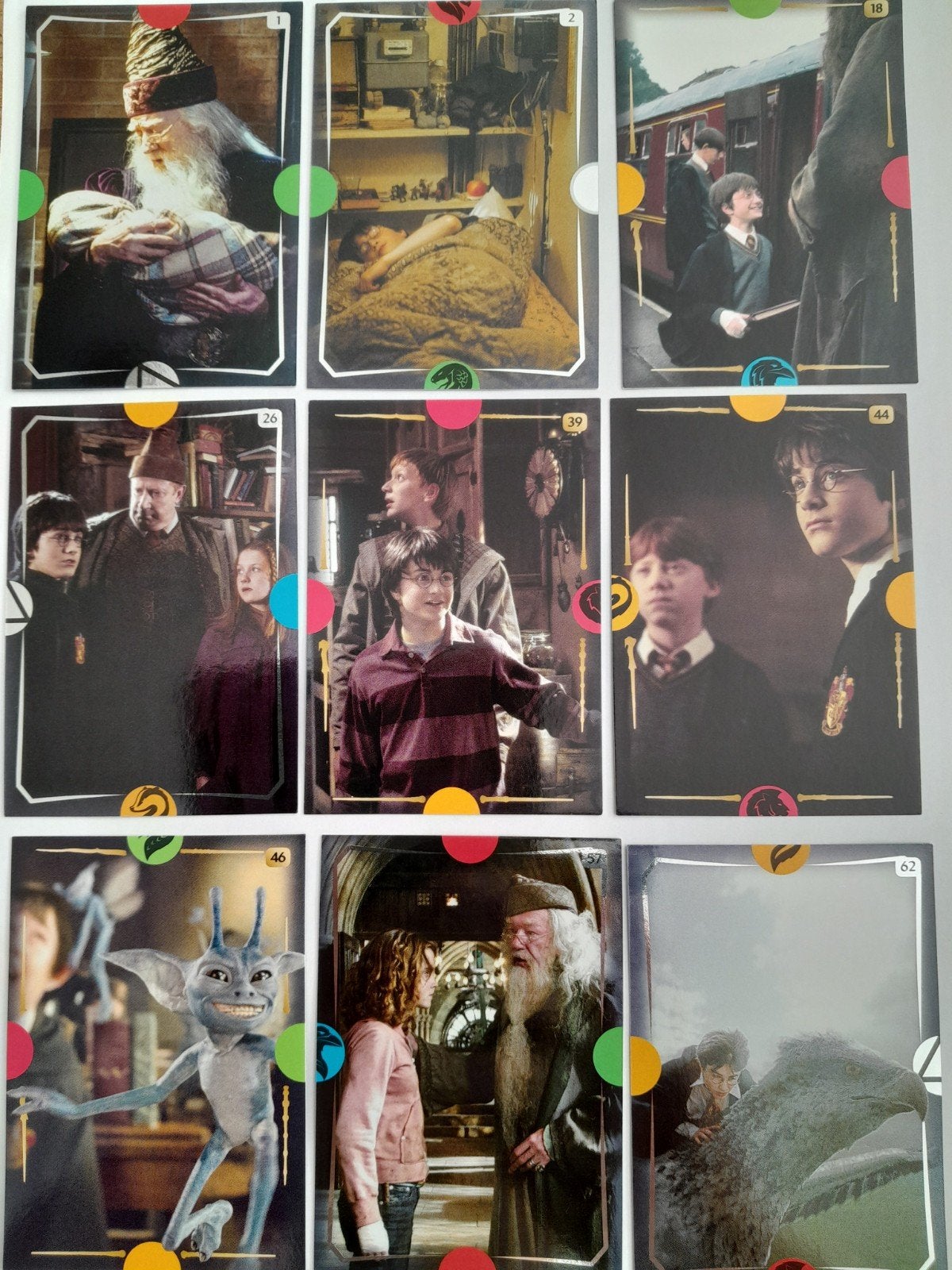 Harry Potter Contact Panini Trading Cards, Ophalen of Verzenden, Zo goed als nieuw, Meerdere kaarten, Foil