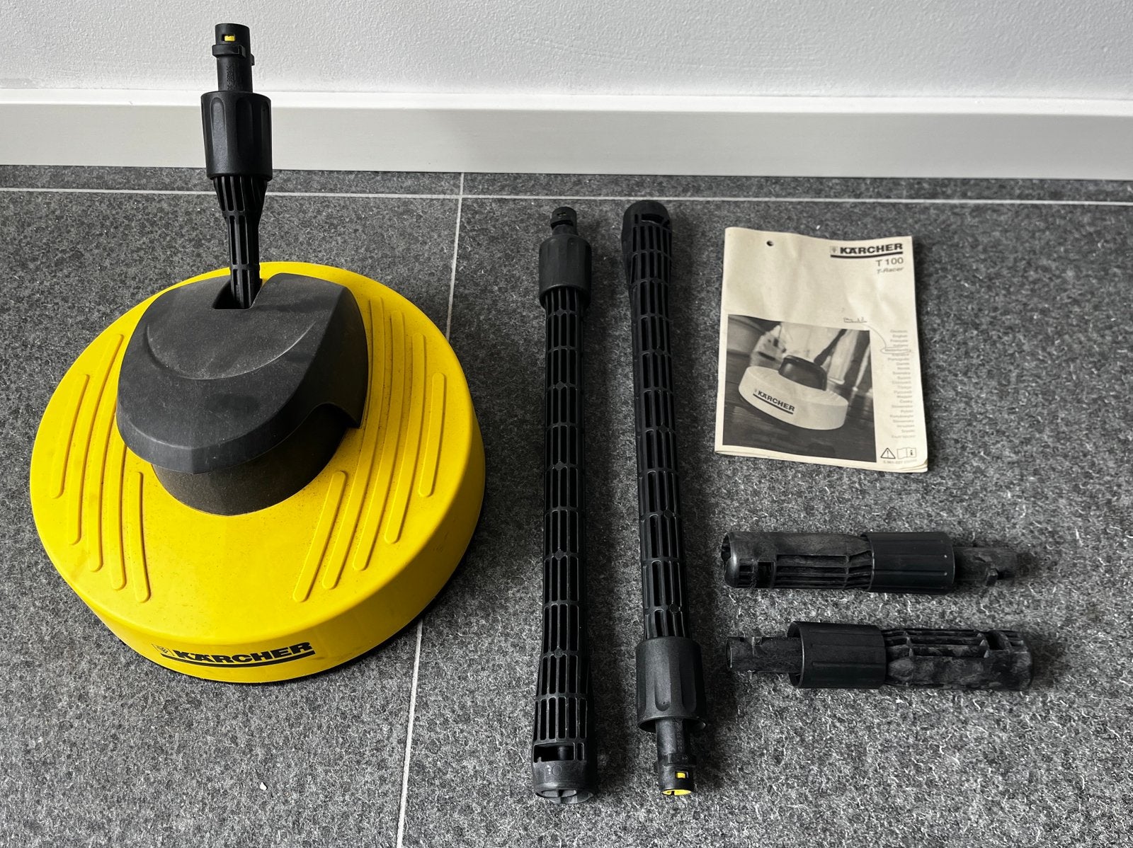Kärcher T100 T-Racer terrasreiniger met verlengstukken, Doe-het-zelf en Verbouw, Reinigingsmachines, Ophalen, Gebruikt, Overige typen