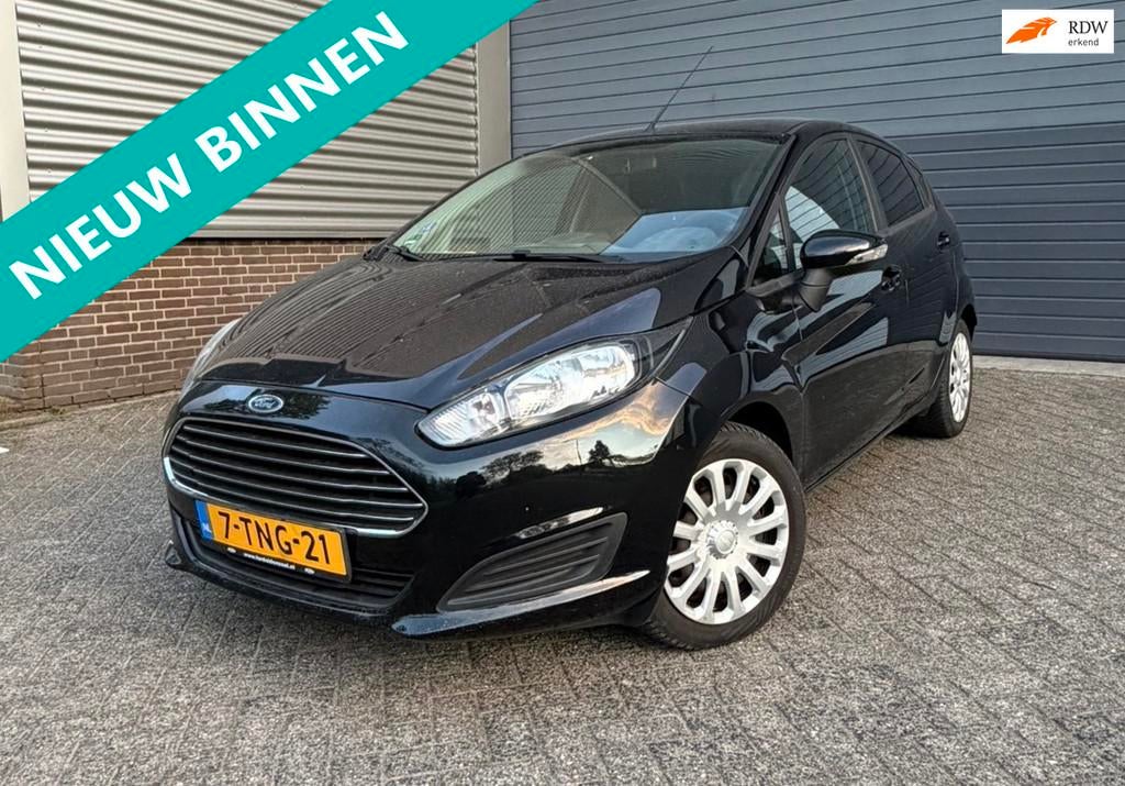 Ford Fiesta 1.0 Style|APK|NAP|PSENSOR|AIRCO|ONDERHOUDEN, Euro 5, Zwart, 525 kg, Alcantara