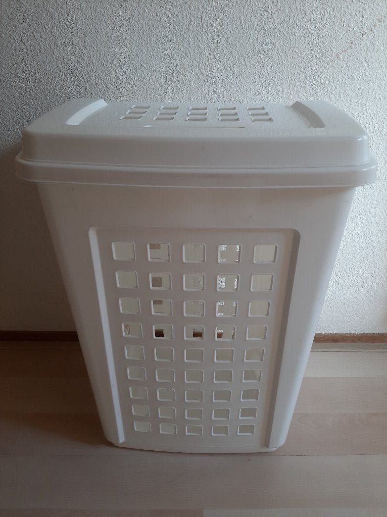 Witte Wasmand, Afmeting 60x45x35 cm, Ophalen, Kunststof, Gebruikt, Mand