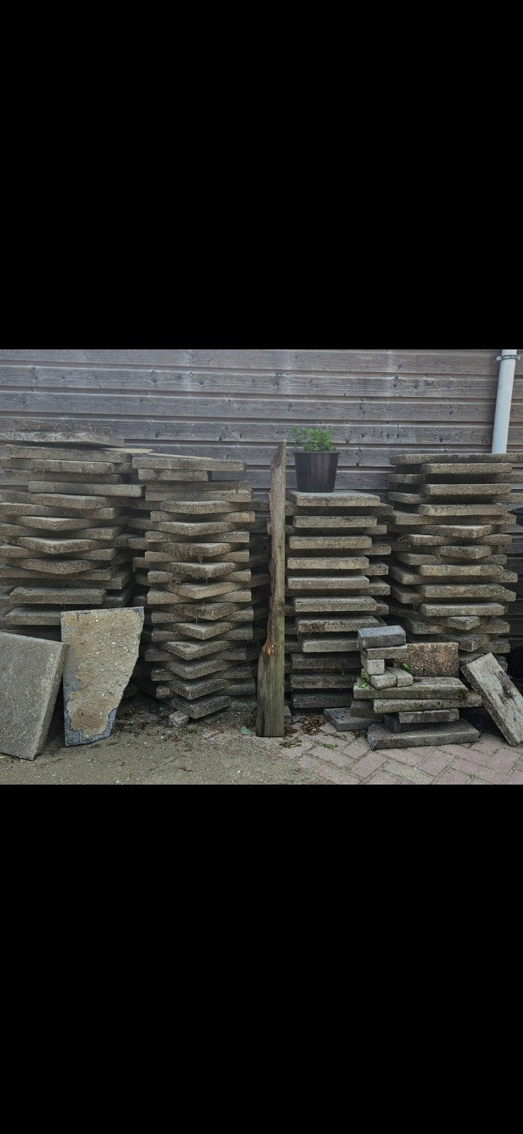 GRATIS Betontegels tuin 50x50 en 60x40 - Diverse afmetingen, Tuin en Terras, Ophalen, Gebruikt, 10 m² of meer, Beton