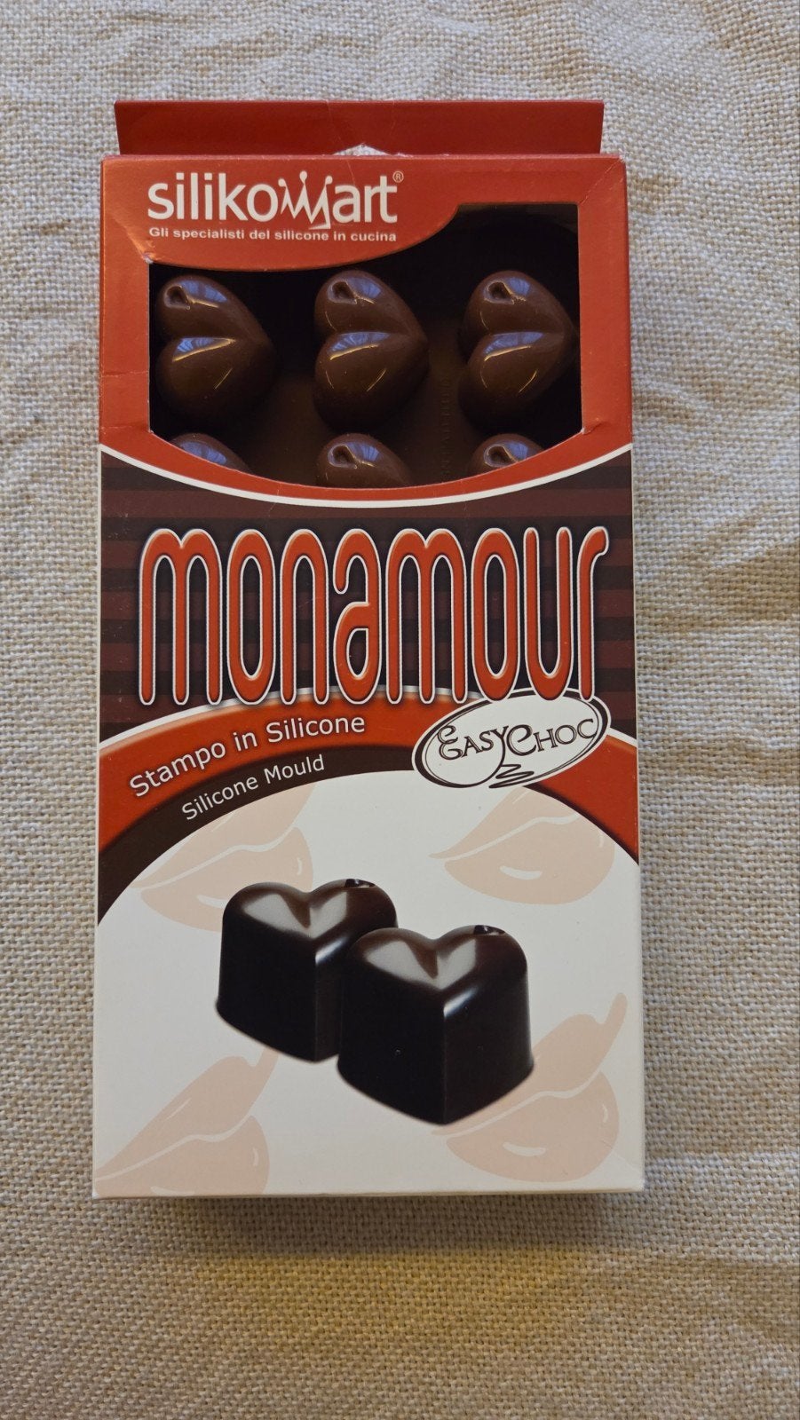 Chocolade vorm Monamour - Siliconen bakvorm hartjes, Overige typen, Kunststof, Nieuw, Ophalen of Verzenden