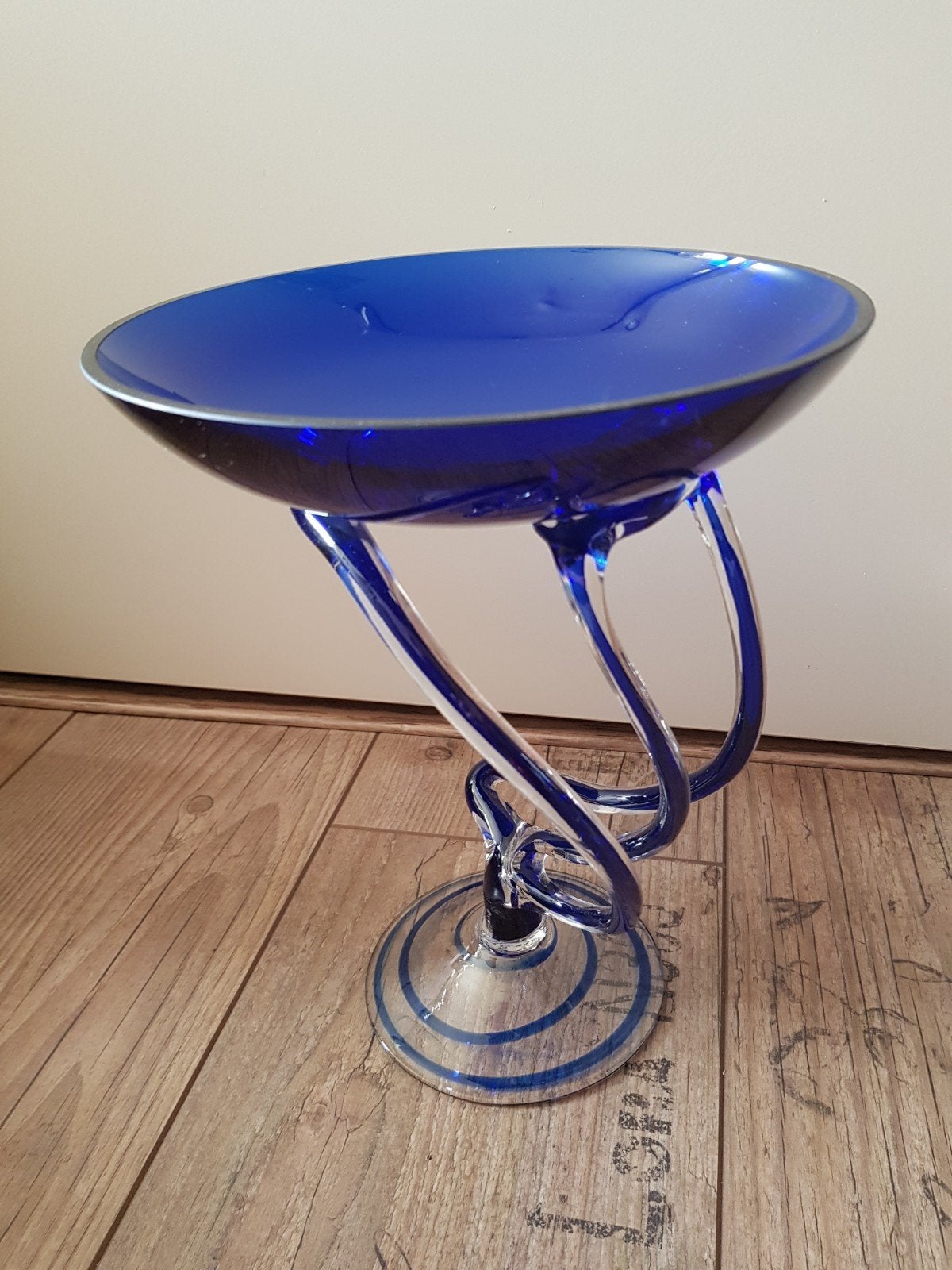 Jozefina krosno octopus glass / design glaswerk, Glas, 26 cm, Handgemaakt, Ophalen of Verzenden
