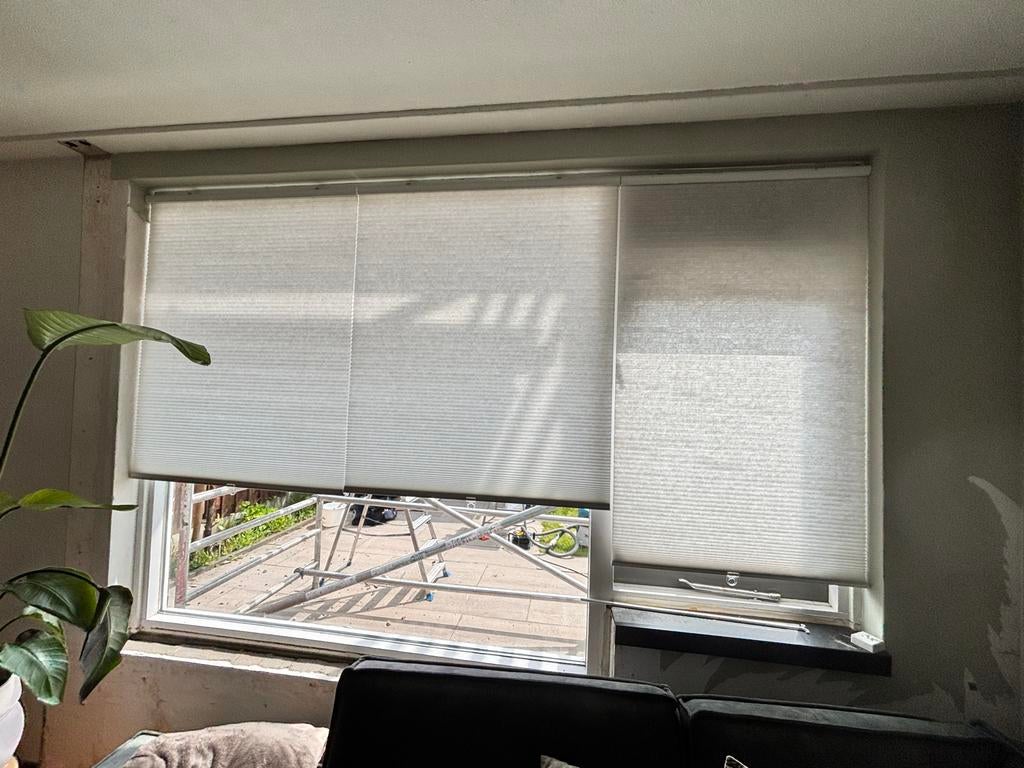 IKEA Plissé gordijnen (3 stuks), Huis en Inrichting, Stoffering | Gordijnen en Lamellen, Gebruikt, 200 cm of meer, 50 tot 100 cm