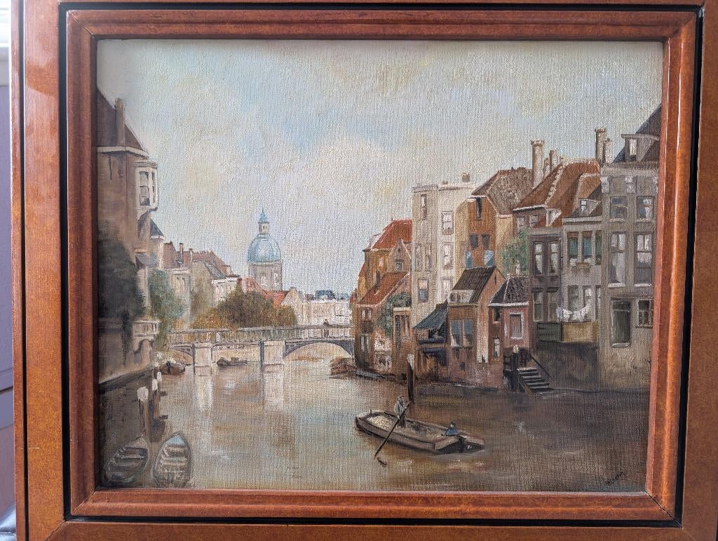 Schilderij Stadsgezicht op Dordrecht, Ophalen