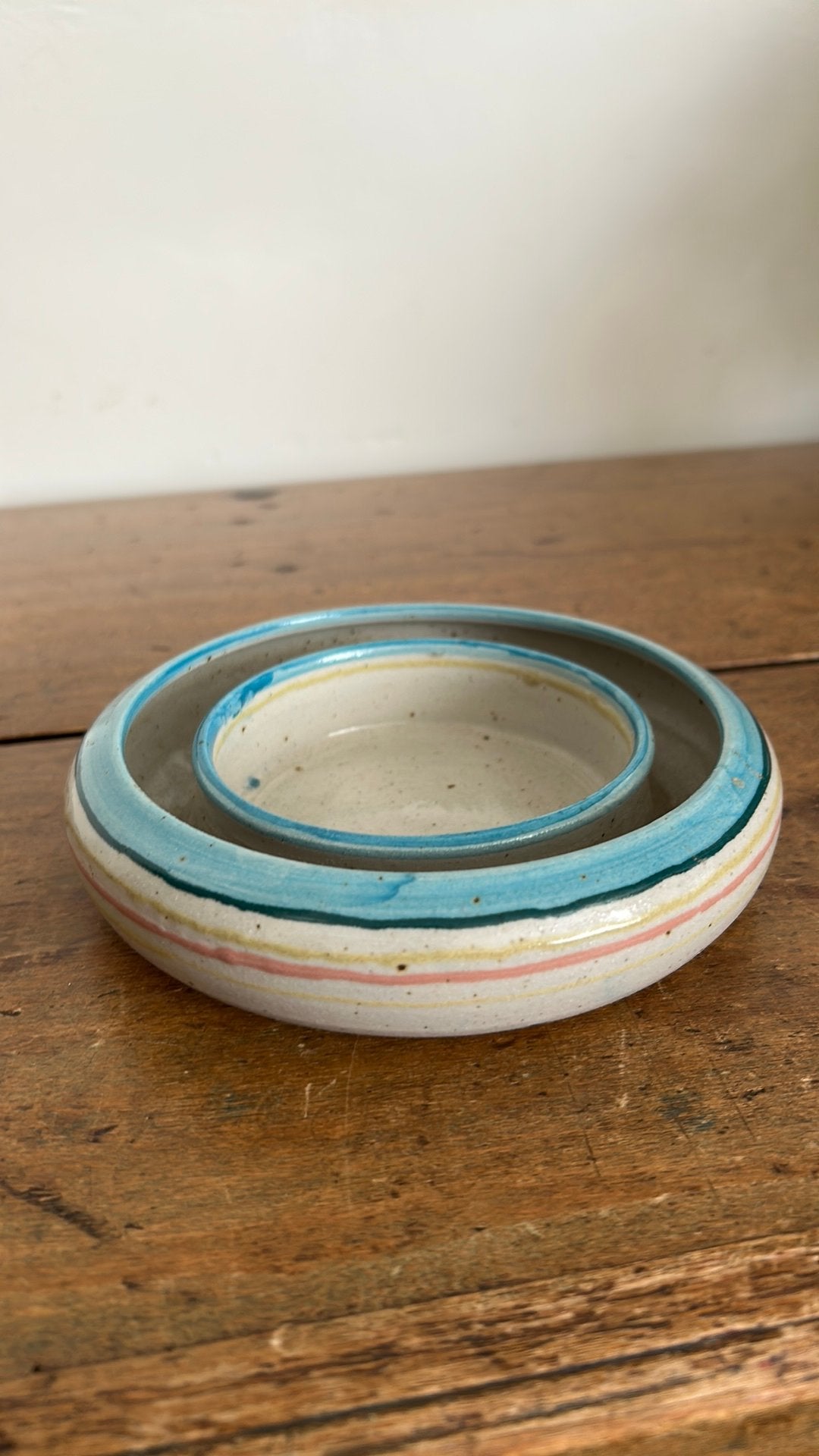 Studio pottery keramiek flower ring ikebana schaal, Ophalen of Verzenden, Zo goed als nieuw