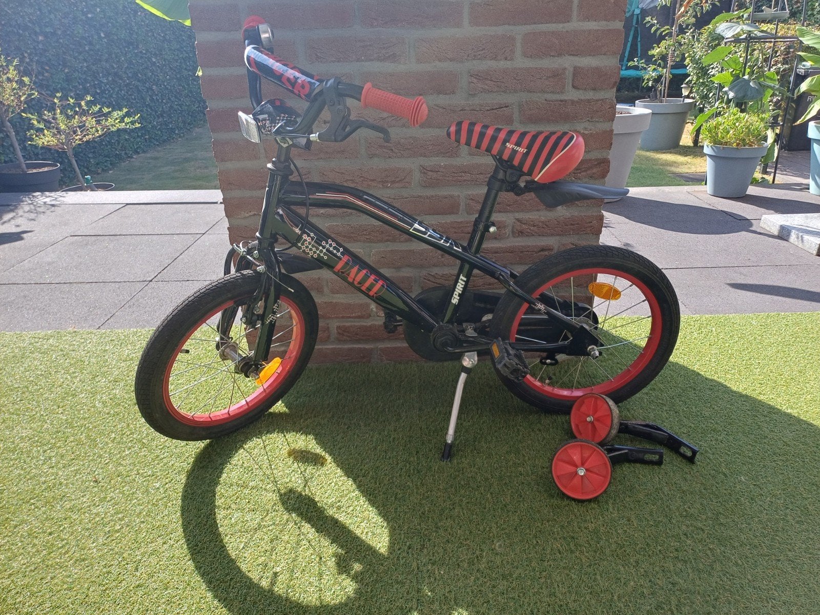 jongensfiets 16 inch, Terugtraprem, Heren, 16 tot 18 inch, Zo goed als nieuw