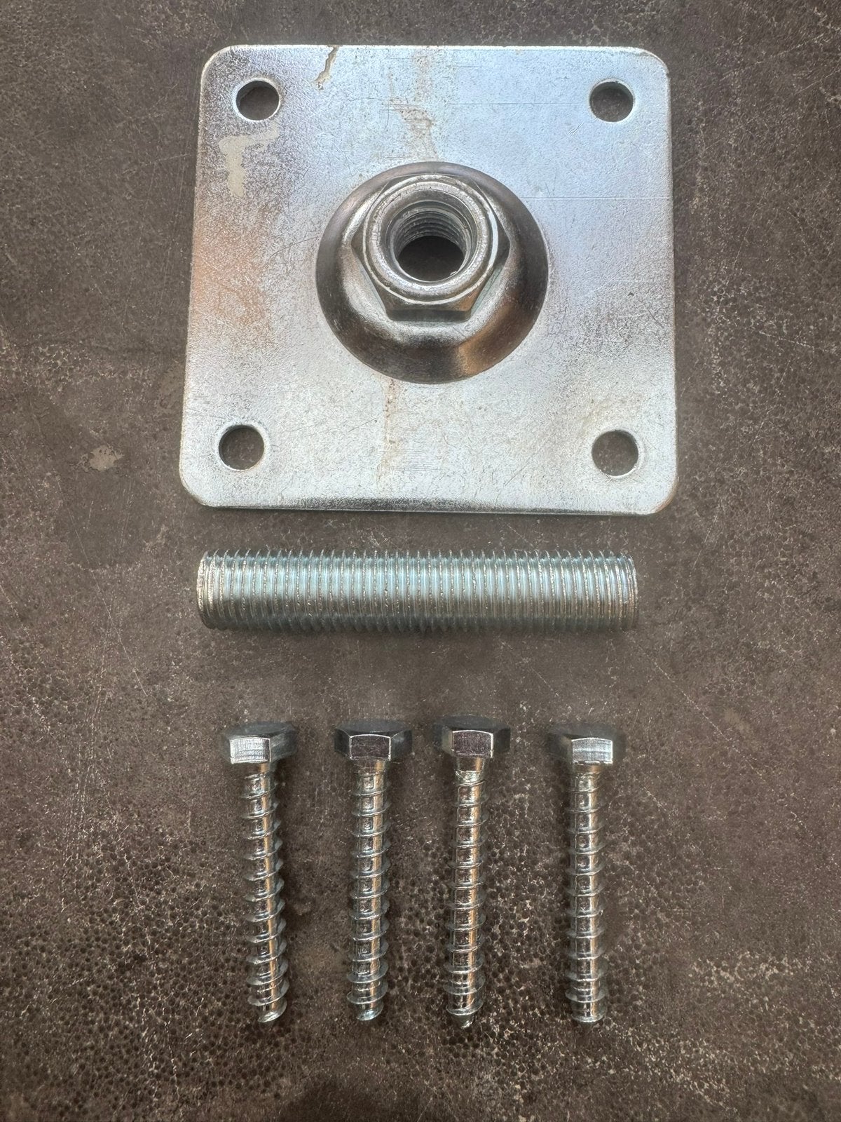 Stelplaten M16 t.b.v. overkapping,veranda,carpoort enz., Ophalen of Verzenden, Nieuw, 50 tot 100 mm, Bouten of Moeren