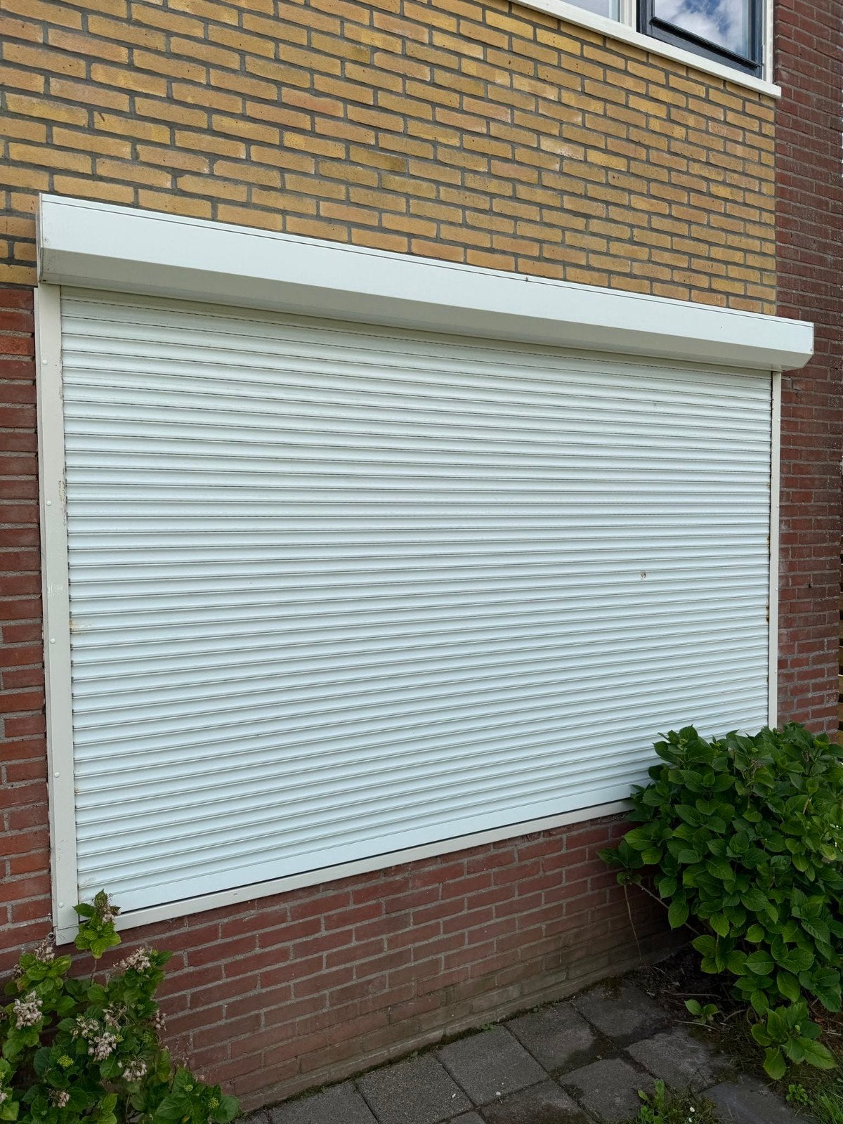 Aluminium rolluik, Doe-het-zelf en Verbouw, Rolluiken, Ophalen, Gebruikt, Crème of Beige, 200 cm of meer